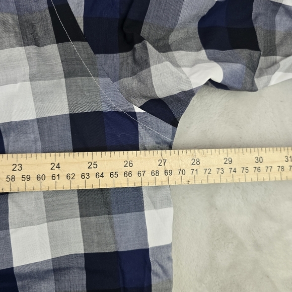 Hart Schaffner Marx Men's Long Sleeve Button Up Shirt 2XB Plaid Blue  NWT $115 - Picture 5 of 7
